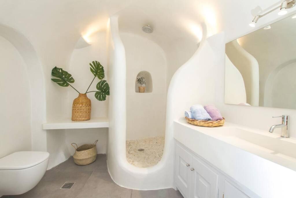 Twin Cave House Villa Oia  Exterior photo